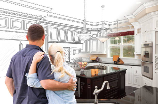 Custom kitchen cabinets installed in a Hammond home